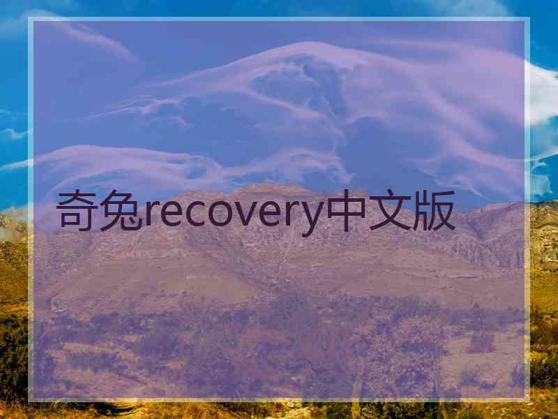 奇兔recovery中文版