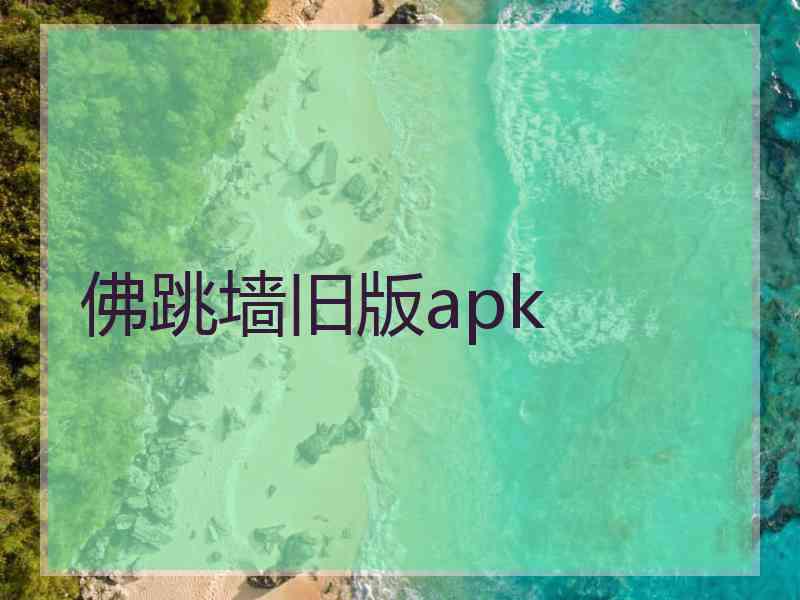 佛跳墙旧版apk