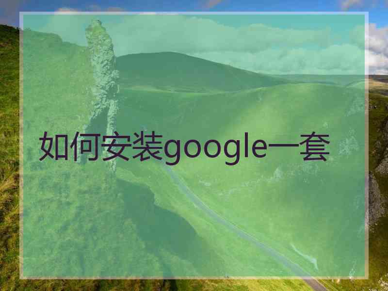 如何安装google一套