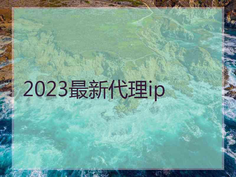 2023最新代理ip