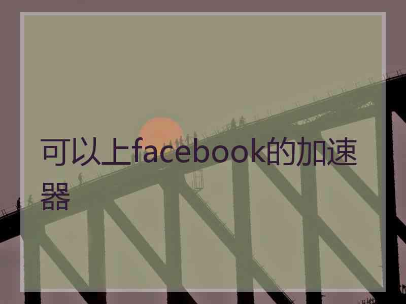 可以上facebook的加速器